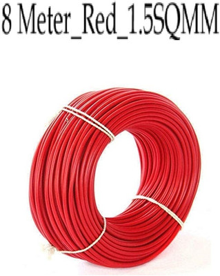 JELECTRICALS PVC 1.5 sq/mm Red 8 m Wire(Red)