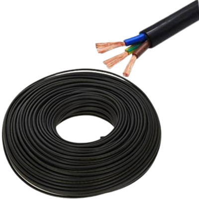 LionBolt 1MM(14/30) 3Core 1 sq/mm Black 90 m Wire(Black)
