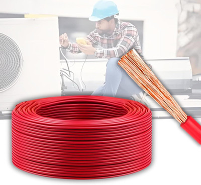 DRUMSTONE Copper 4 sq/mm Red 50 m Wire(Red)