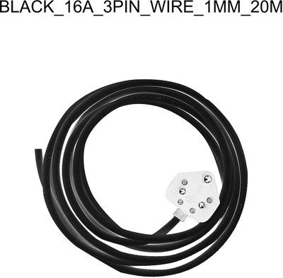 JELECTRICALS PVC 1 sq/mm Black 20 m Wire(Black)