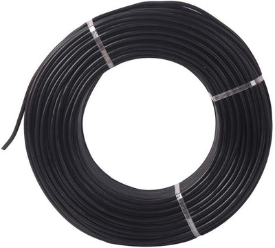 GrahLogy .75mm copper wire Unheated, PVC Insulated, Single Core Flexible 0.75 sq/mm Black 90 m Wire(Black)