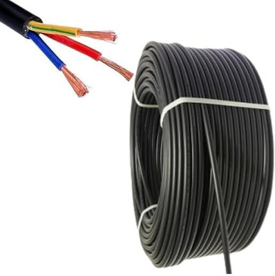 Lipzie Copper 1.9 sq/mm Multicolor 5 m Wire(Multicolour)