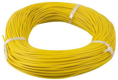 Lipzie PVC 2.5 sq/mm Yellow 25 m Wire(Yellow)