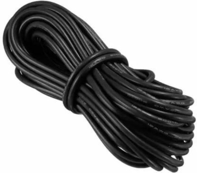 Electro Factory PVC 0.5 sq/mm Black 12 m Wire(Black)