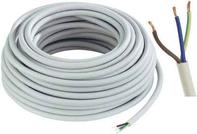 Rhobos PVC 1 sq/mm White 10 m Wire(White)