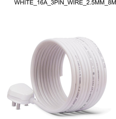 JELECTRICALS PVC 2.5 sq/mm White 8 m Wire(White)