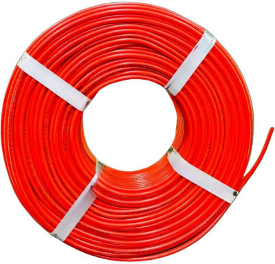 Lipzie PVC 1 sq/mm Red 25 m Wire(Multicolor)
