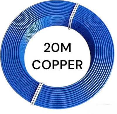 SJ plus 1mm copper 1 sq/mm Blue 20 m Wire(Blue)