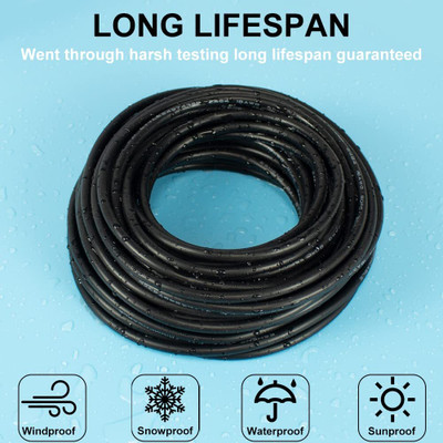 JELECTRICALS PVC 1 sq/mm Black 10 m Wire(Black)