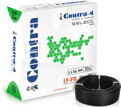 contra-4 SELECT SERIES LFFR 2.5 sq/mm Black 90 m Wire(BLACK)