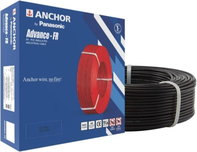 ANCHOR Pvc insulated copper wire 2.5 sq/mm Black 90 m Wire(Black mix)