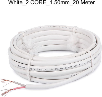 JELECTRICALS PVC 1.5 sq/mm White 20 m Wire(White)