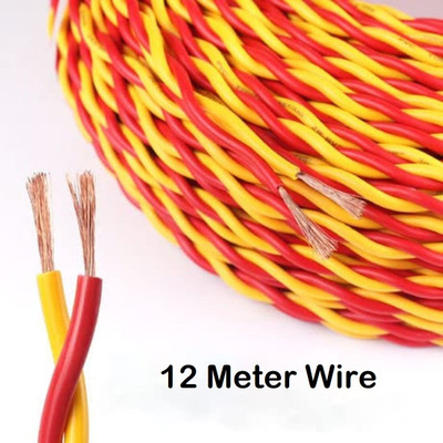 Electro Factory PVC 0.2 sq/mm Multicolor 12 m Wire(Multicolor)