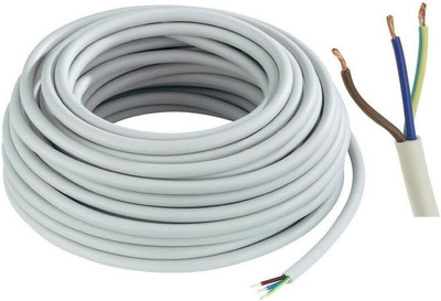 Lipzie PVC 2.5 sq/mm White 5 m Wire(multicolor)