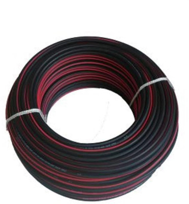 AT Kabel PVC 6 sq/mm Red, Black 25 m Wire(Solar DC Cable Tinned Copper UV Protected 6 sq/mm 25m Red/Black)