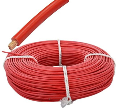 Elevea PVC 1.5 sq/mm Red 50 m Wire(Red)