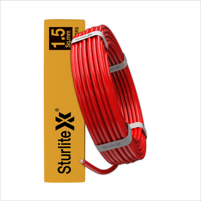 Sturlite PVC 1.5 sq/mm Red 90 m Wire(Red)