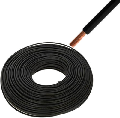Rhobos 4MM(56/30MM) 1Core 4 sq/mm Black 90 m Wire(Black)