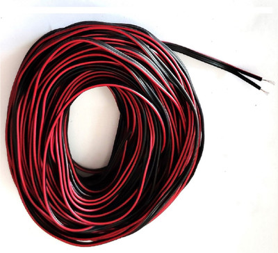 Steko (10 Meter) 14/76 PVC Black Speaker Wire Multi strand Flexible Copper Wire 1.5 sq/mm Black 10 m Wire(Black)