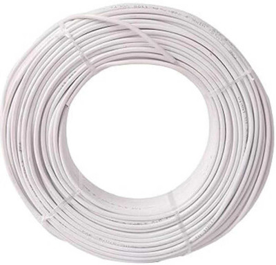 KK Galaxy Copper wire (45 mtr) 1.5 sq/mm White 45 m Wire(White)