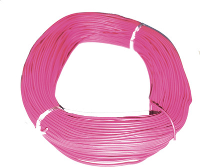 Steko 75 Meter (PINK) 14/36 PVC Copper 0.4mm DC Wire Multipurpose Use 0.4 sq/mm Pink 75 m Wire(PINK)
