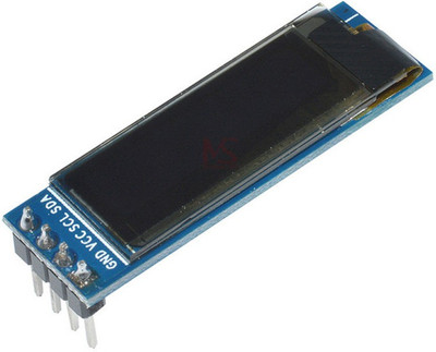 circuitcomponents 0.91 inch I2C/IIC Serial 4-Pin OLED Display Module- Blue(2.32 cm) LED Display