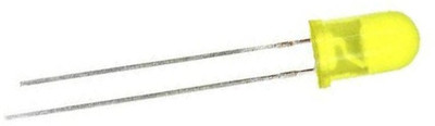 INVENTO 25Pcs 3mm Round Diffused Yellow Color Light Emitting Diode DC 1.5V - 3V Automotive Electronic Hobby Kit