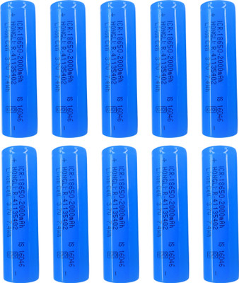 Universal Hub 18650 3.7v 2000Mah Pack of 10 Lithium-ion Rechargeable Battery For Diy Projects Electronic Components Electronic Hobby Kit