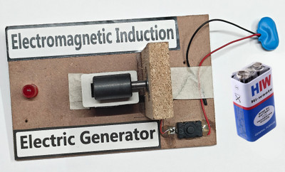 ERHIndia Electricity Generator Generation Science Project Working Model Class 12, 10 Electronic Components Electronic Hobby Kit