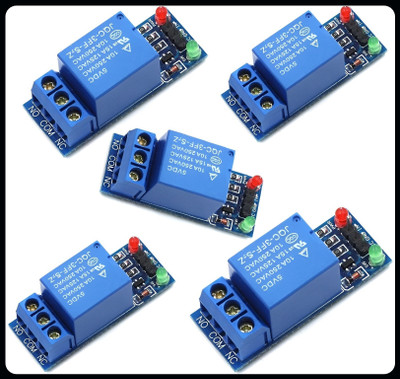 R&D A-5 Pcs 1 Channel 5V 10A Relay Control Board Module with Optocoupler Electronic Components Electronic Hobby Kit