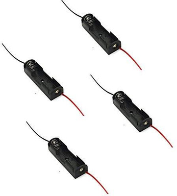 Universal Hub 4PCS 18650 SINGLE SLOT Power Cell Battery Storage Case Box Holder Wire Electronic Components Electronic Hobby Kit