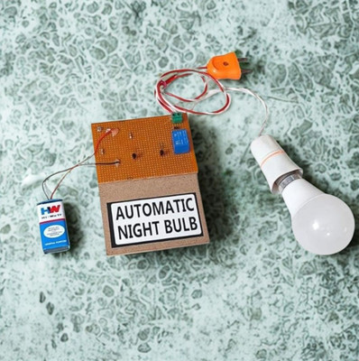 ERHIndia Automatic Night Lamp Science Project Kit Working Model Using LDR for School Kids Educational Electronic Hobby Kit