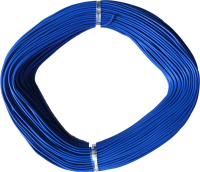 Wizzo PVC WIRE 0.4 sq/mm Blue 78 m Wire(BLUE)