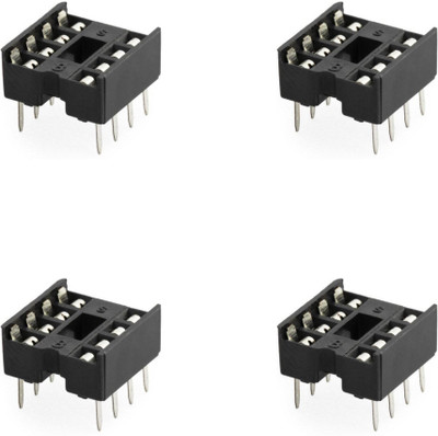 Flyrobo (4 pc) 8 Pin DIP IC Socket Base Adaptor - - Electronic Components Electronic Hobby Kit