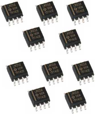 Technical hut 10 Pieces LM358 IC - (SMD Package) Electronic Components Electronic Hobby Kit