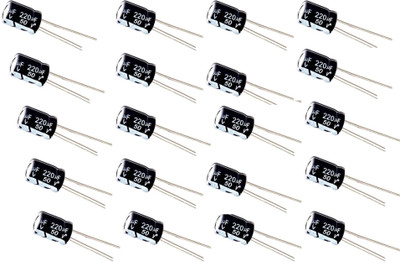 R&D Pack of 20 220 uF 50V Electrolytic Capacitor Electronic Components Electronic Hobby Kit
