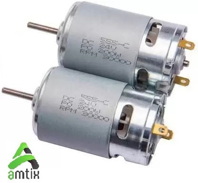 AMTIX 12v 555 DC Motor Speed DIY Projects and Models (Pack of 2)c Motor Control Electronic Hobby Kit