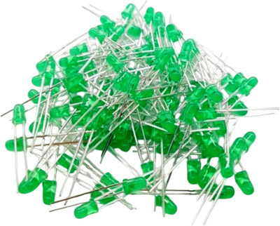 AVISRI 150Pcs 3mm GREEN LED for DIY Projects, PCB Circuits, Indicator Lights LED Module Electronic Hobby Kit