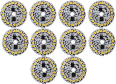 ERHIndia (10 Pcs) 9 Watts B22d DOB (Direct On Board) White LED Bulb Raw Material led chip Electronic Components Electronic Hobby Kit