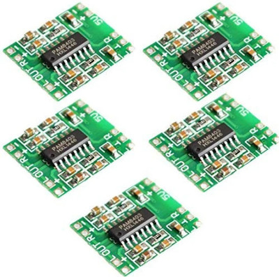 ELECTROSYS PAM8403 5PCS Mini Amplifier Board MP3 Audio Board 5V Input 3W+3W Output Electronic Components Electronic Hobby Kit