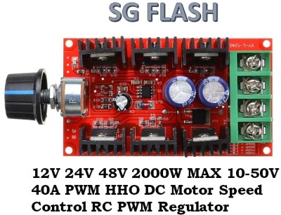 SG Flash HIGH QUALITY DC10-50V 40A 2000W 12V 24V 48V Motor Speed Control PWM Controller Electronic Components Electronic Hobby Kit