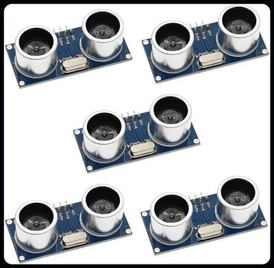 randd A-(5 Pcs) Ultrasonic Module HC-SR04 Distance Sensor Electronic Components Electronic Hobby Kit