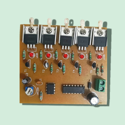 DPB 5Channel LED CHASER CIRCUIT BOARD 12V DC INPUT 12V DC OUTPUT_a3 Micro Controller Board Electronic Hobby Kit