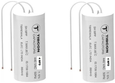 Spinxx 4 MFD TIBCON Capacitor For motors Electronic ( Pack of 2 ) Motor Control Electronic Hobby Kit