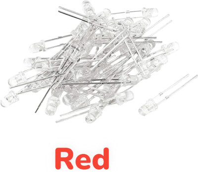AVISRI 150PICS 3mm RED(Transparent)LED for DIY Projects, PCB Circuits, Indicator Lights LED Module Electronic Hobby Kit