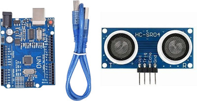 arduino Arduino_UNO_SMD and Ultrasonic Sensor with USB upload cable Combo Micro Controller Board Electronic Hobby Kit