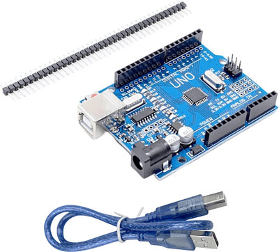 Ziobotics UNO R3 SMD Board | Arduino-Compatible Development Board with USB Cable Micro Controller Board Electronic Hobby Kit
