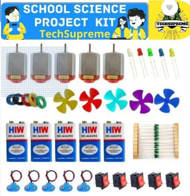 OPULENTSD School Science Project DC Motor kit 60 Item Electronic Components Electronic Hobby Kit
