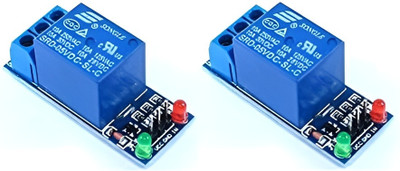randd 2 Pcs 1 Channel 5V 10A Relay Control Board Module with Optocoupler Electronic Components Electronic Hobby Kit