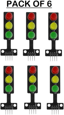 EASTRA PACK OF 6 Traffic Light Display Module LED Traffic Light Module LED Module Electronic Hobby Kit